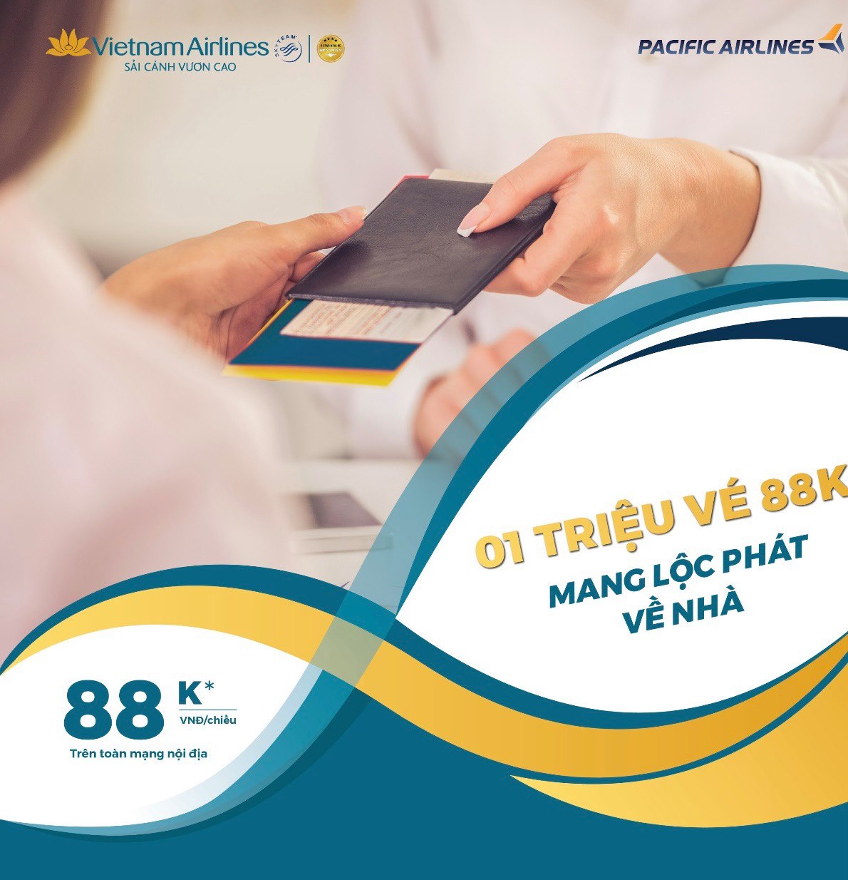 🎉 88.000 VND/CHIỀU – ƯU ĐÃI BAY NỘI ĐỊA LỚN NHẤT TRONG NĂM