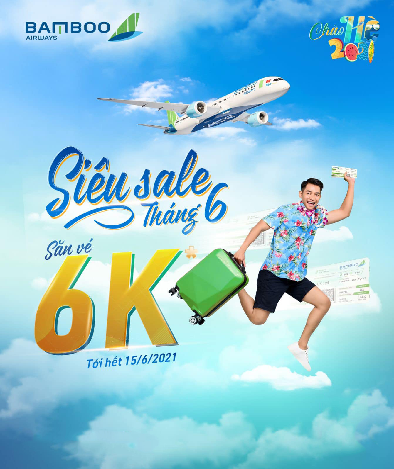 SIÊU SALE THÁNG 6 – SĂN VÉ 6K