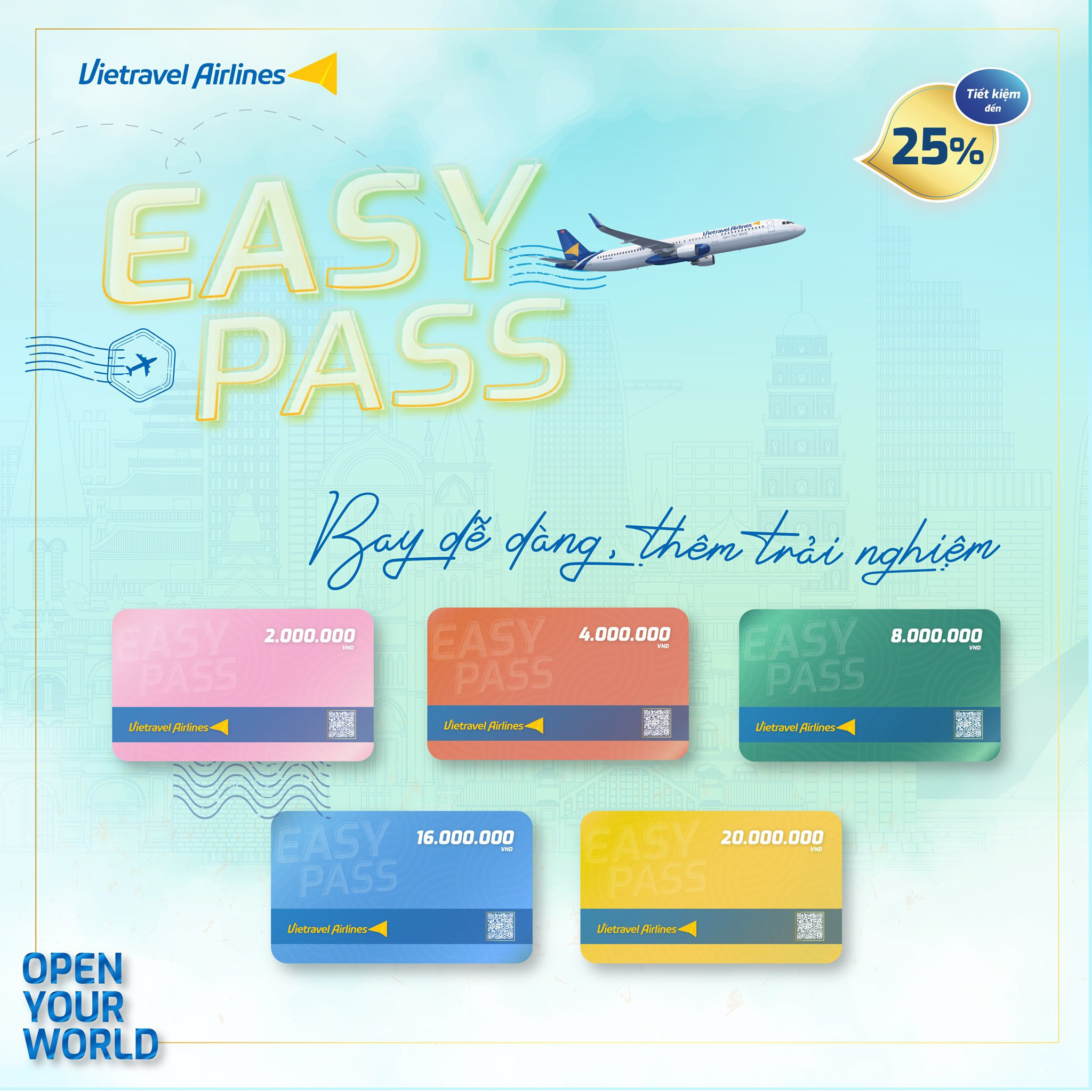 BAY DỄ DÀNG THÊM TRẢI NGHIỆM, VỚI TẤM THẺ QUYỀN LỰC – EASY PASS