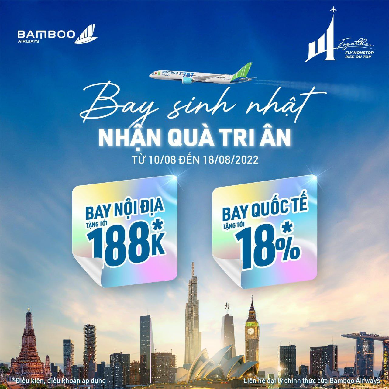 BAY SINH NHẬT – NHẬN QUÀ TRI ÂN