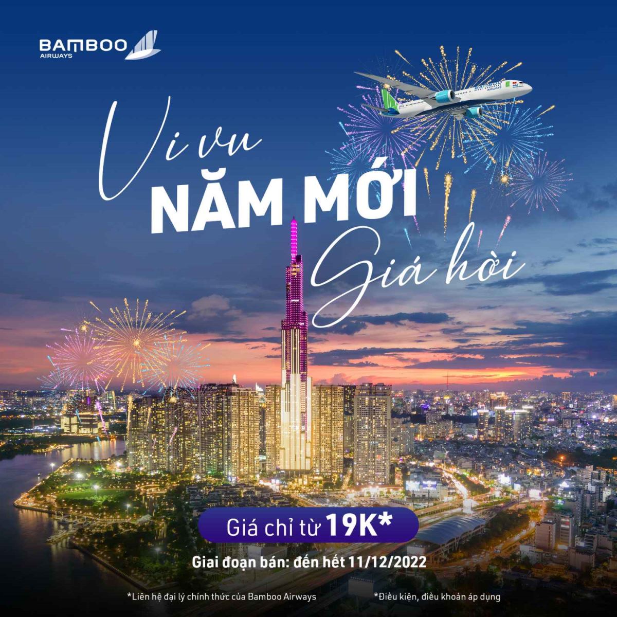 BAMBOO AIRWAYS – THÔNG BÁO TRIỂN KHAI GIA HẠN VÀ BỔ SUNG CHƯƠNG TRÌNH BÁN LỆCH ĐẦU TẾT 2023