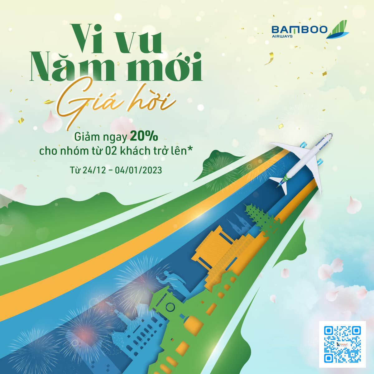 BAMBOO AIRWAYS – THÔNG BÁO CHƯƠNG TRÌNH CHÀO MỪNG NĂM MỚI 2023