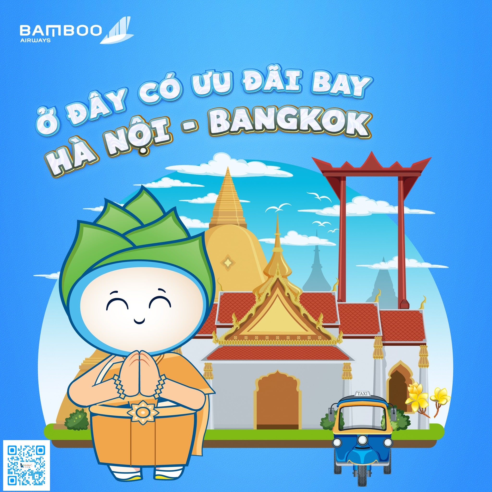 BAMBOO AIRWAYS_THÔNG BÁO TRIỂN KHAI CHƯƠNG TRÌNH CHÀO MỪNG ĐƯỜNG BAY MỚI HÀ NỘI – BANGKOK