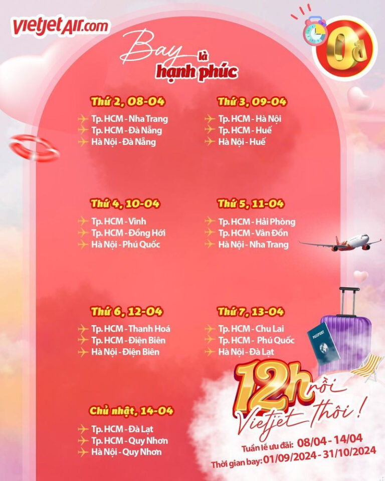 “12h rồi, Vietjet thôi”